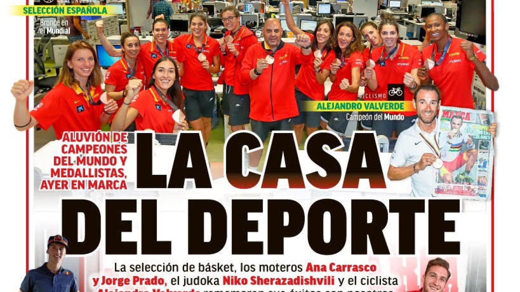 La portada del diario MARCA (02/10/18)