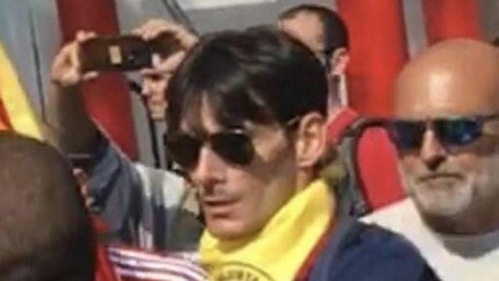 Francisco López, en la manifestación del sábado en Barcelona.