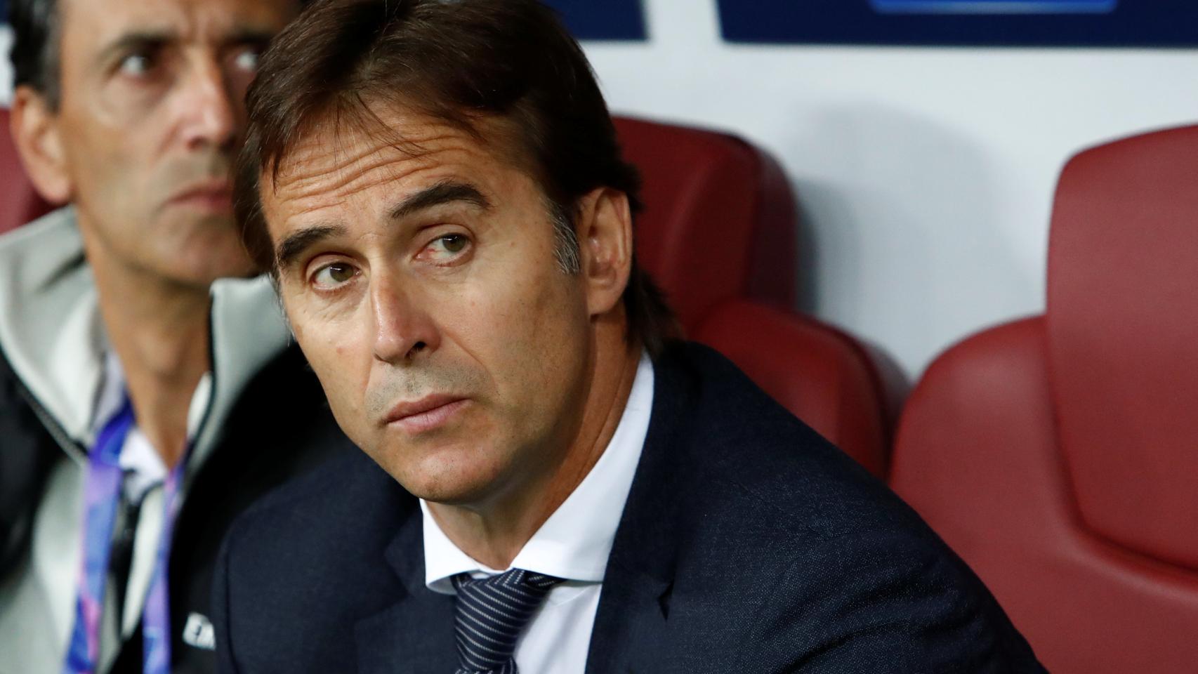 Julen Lopetegui durante el partido.