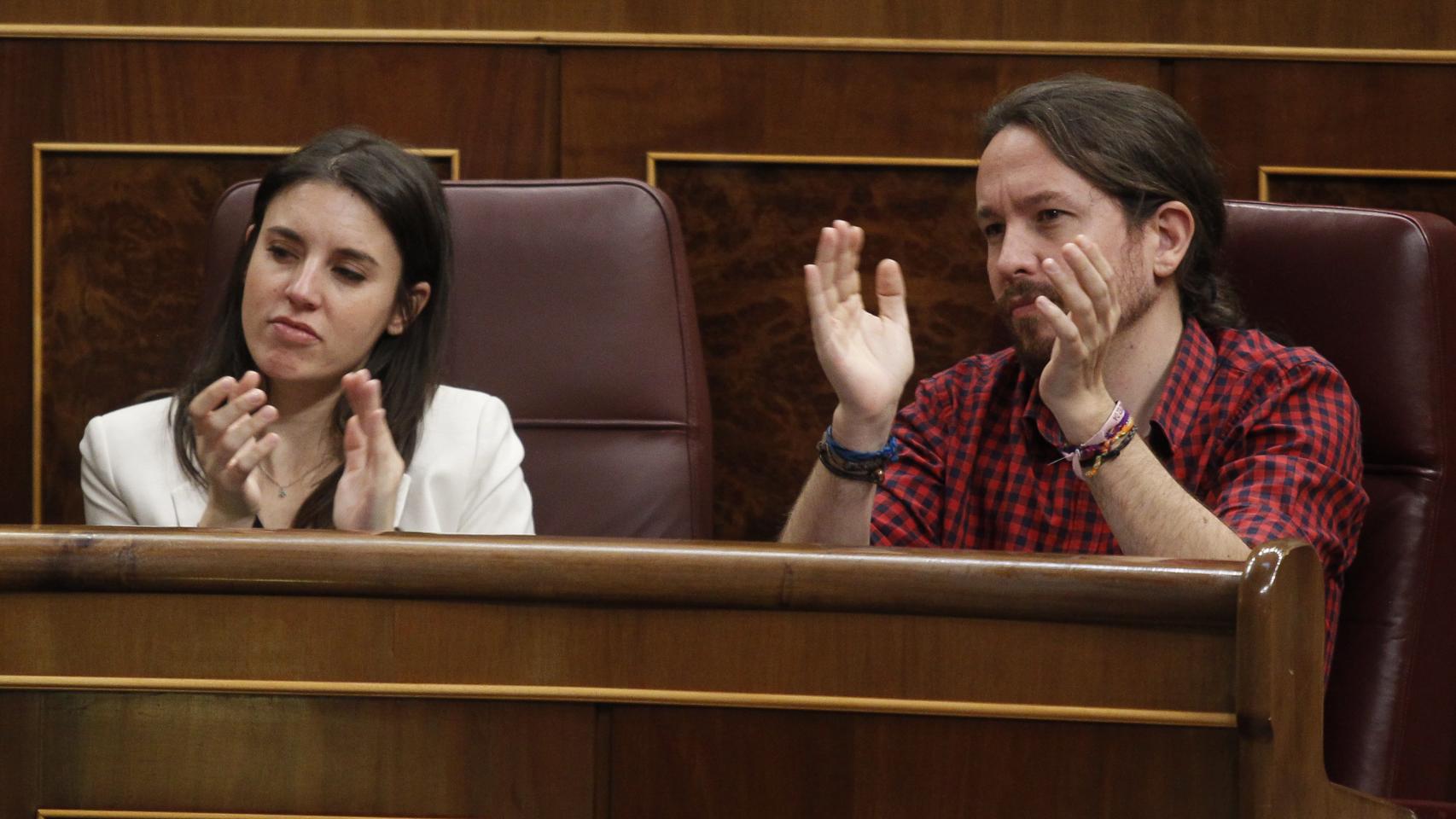 Irene Montero y Pablo Iglesias.