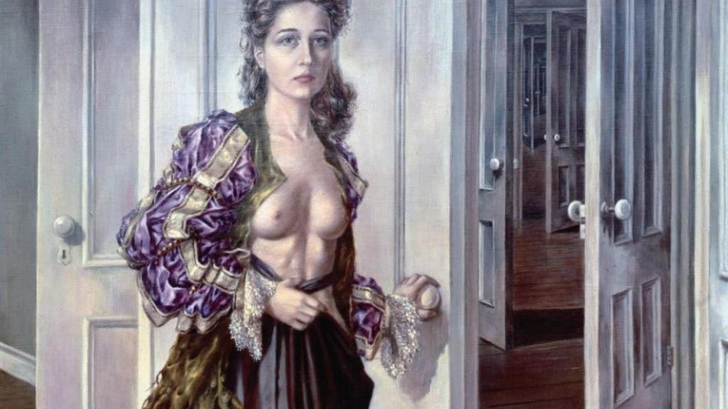 Dorothea Tanning en su autorretrato Birthday.