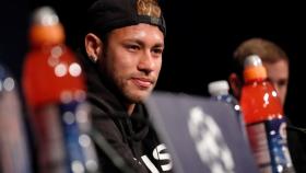 Neymar, en rueda de prensa. Foto: psg.fr