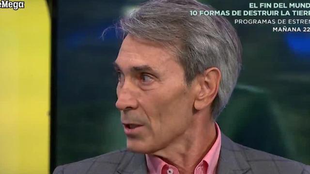 'Lobo' Carrasco, en El Chiringuito. Foto: Twitter (@elchiringuitotv)