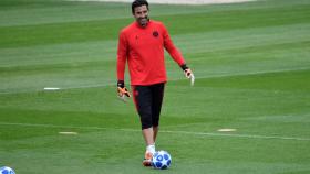 Buffon en un entrenamiento del Paris Saint Germain