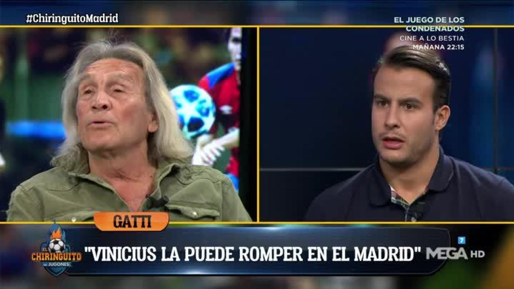 Gatti en El Chiringuito. Foto: Twitter. (@elchiringuitotv)