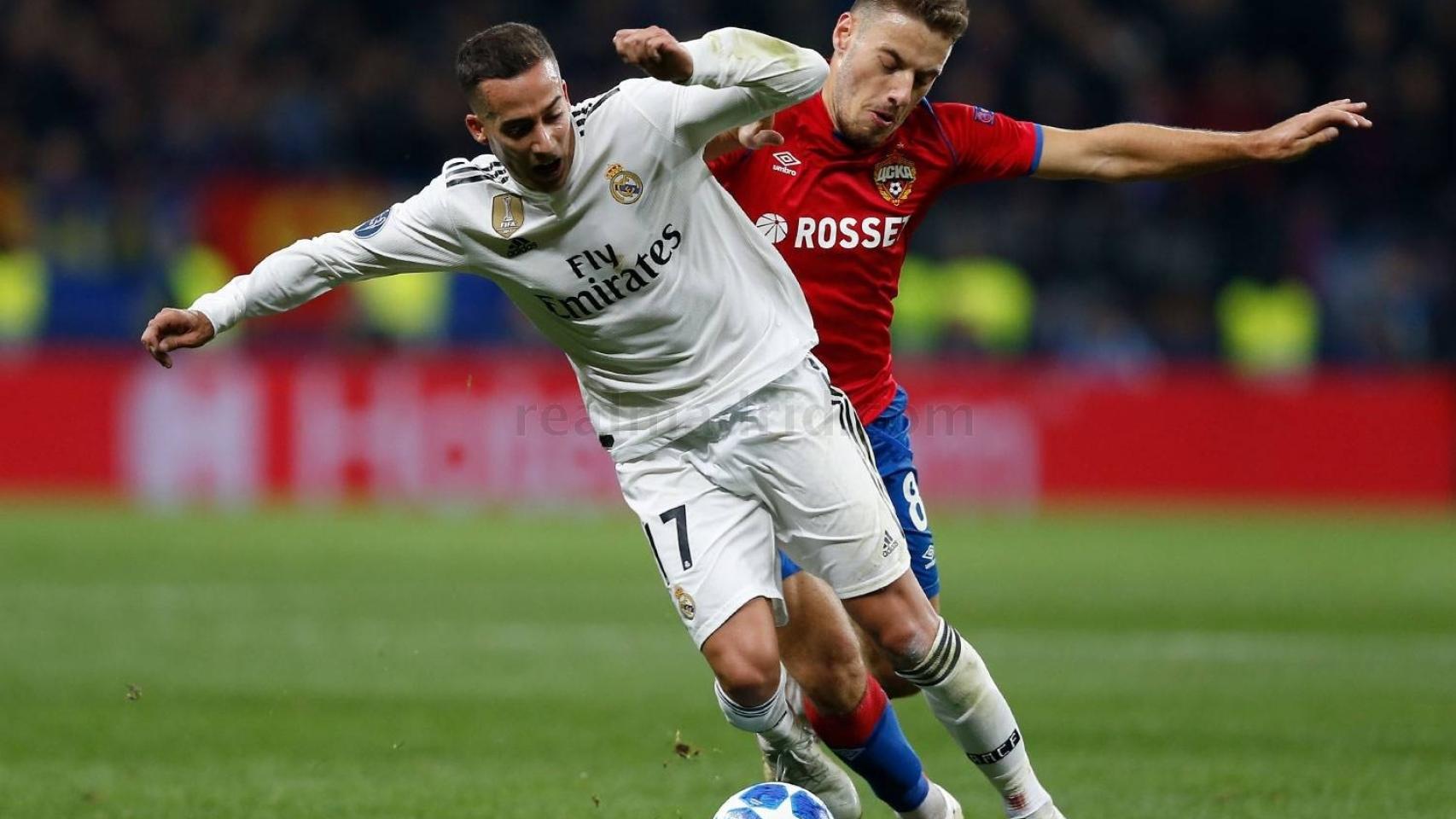 Lucas Vázquez frente al CSKA