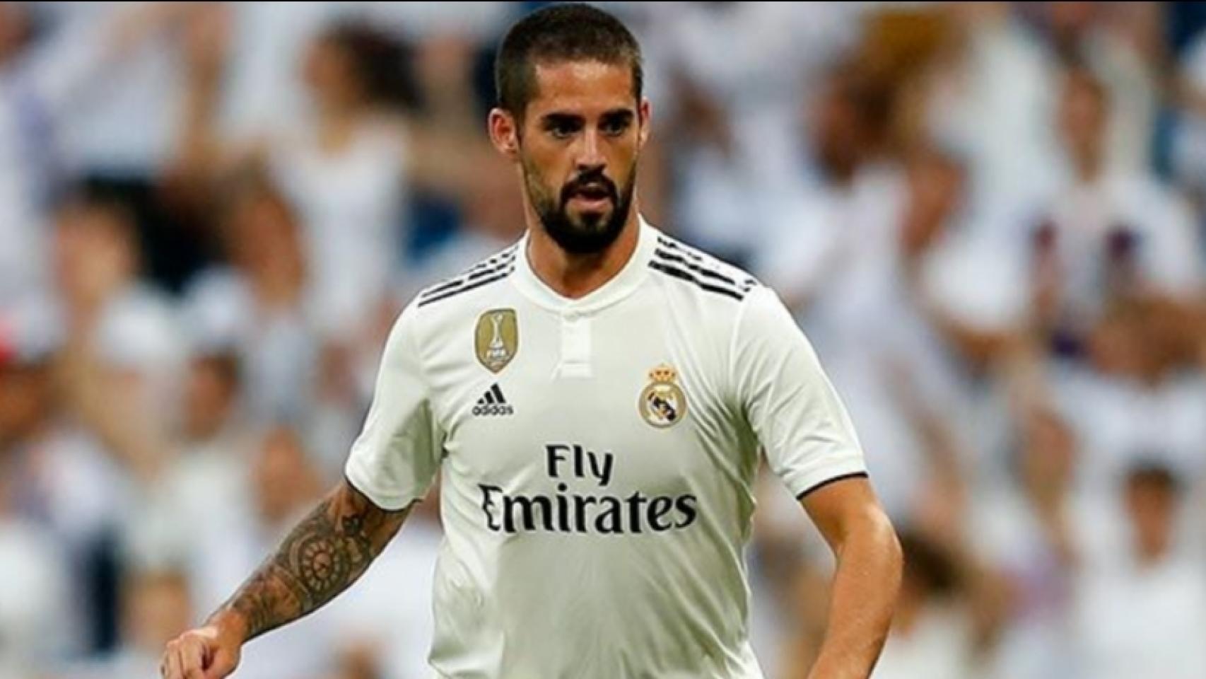 Isco, en un partido con el Real Madrid