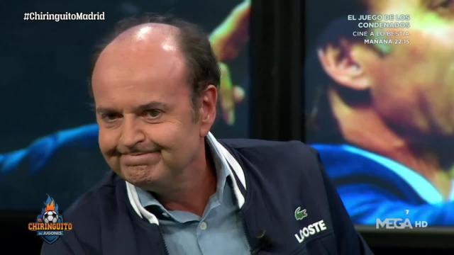 Juanma Rodríguez, en El Chiringuito. Foto: Twitter (@elchiringuitotv)