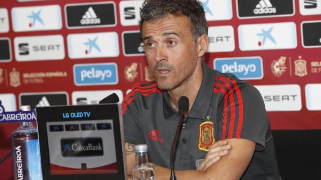 Luis Enrique, en rueda de prensa