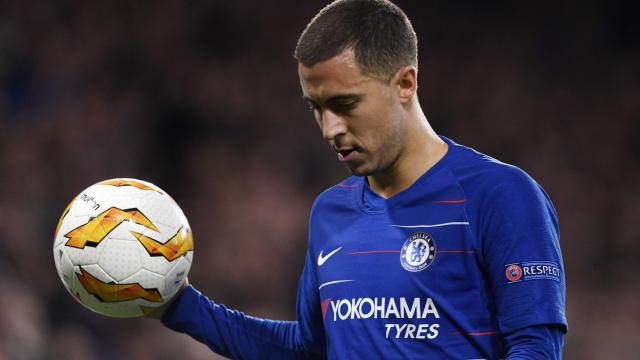 Hazard, en un partido del Chelsea