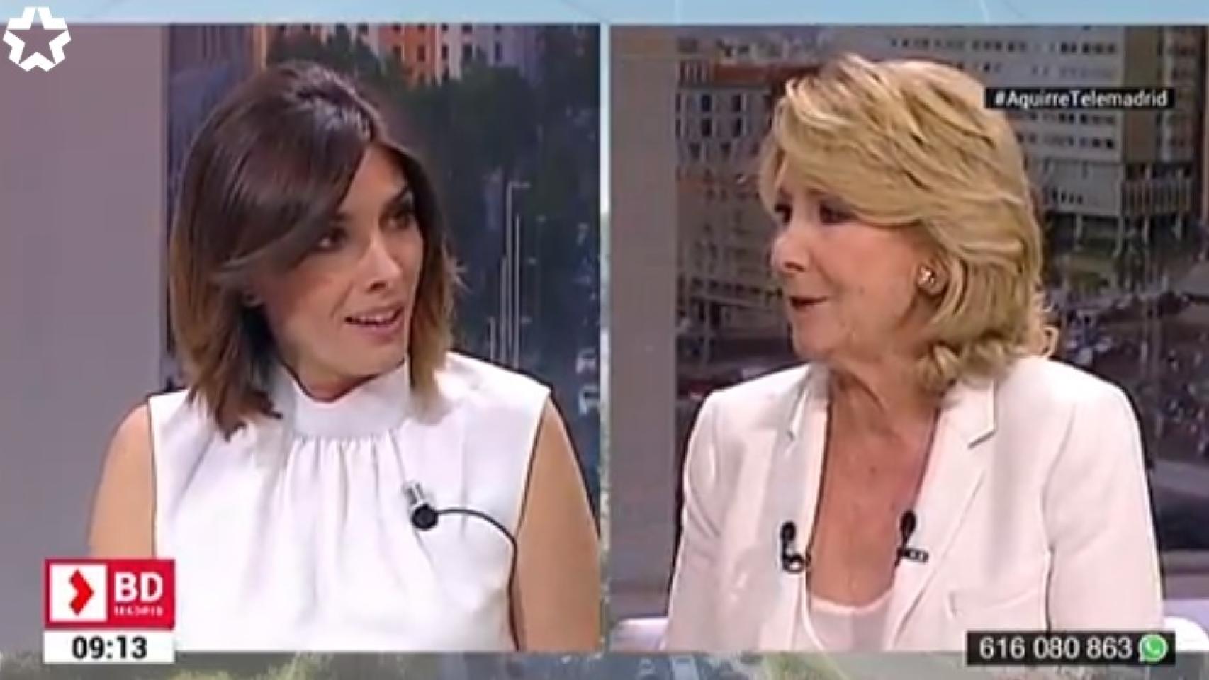 Esperanza Aguirre en 'Buenos días, Madrid'