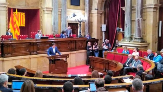 El presidente del grupo de ERC en el Parlament, Sergi Sabrià.