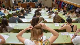 Estudiantes en en el examen de selectividad, en una imagen de archivo.