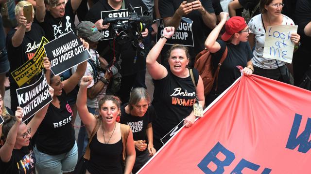 Prostestas en EEUU contra Kavanaugh.