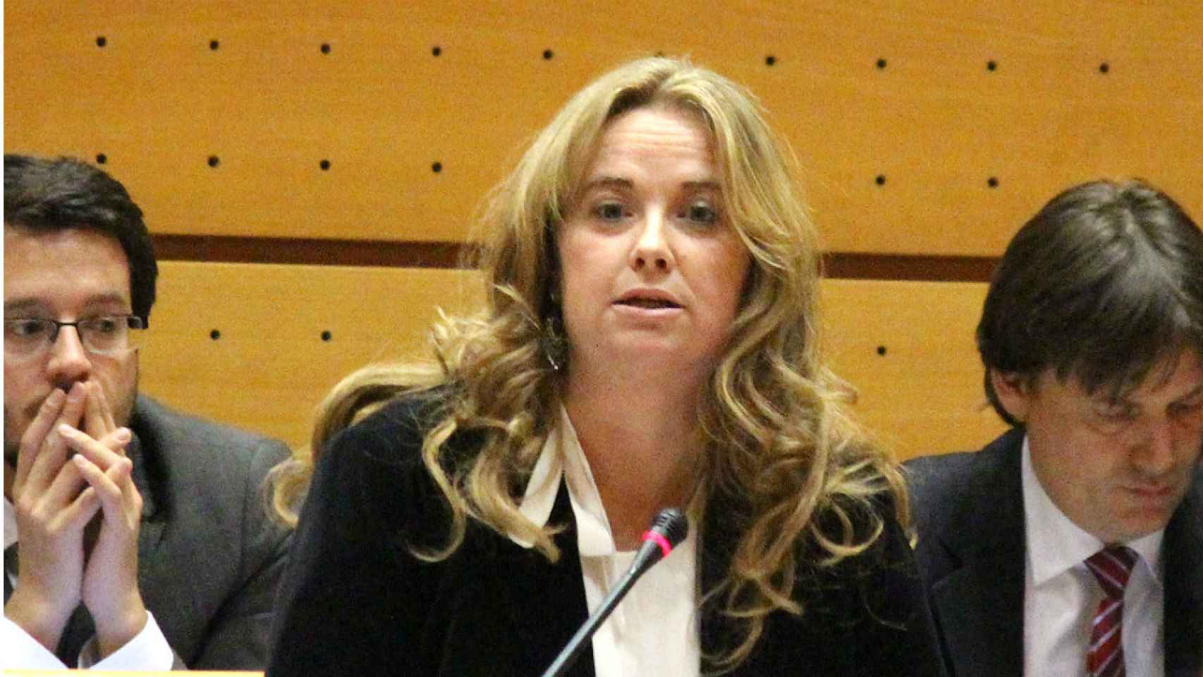 Cristina Ayala, senadora del PP por Burgos y candidata a la Alcaldía, en la Cámara Alta.