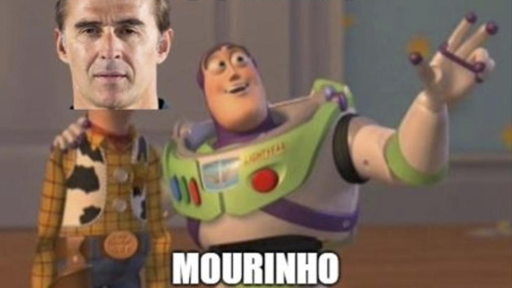 Meme sobre la posible marcha de Mourinho.