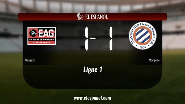 Empate (1-1) entre el Guingamp y el Montpellier