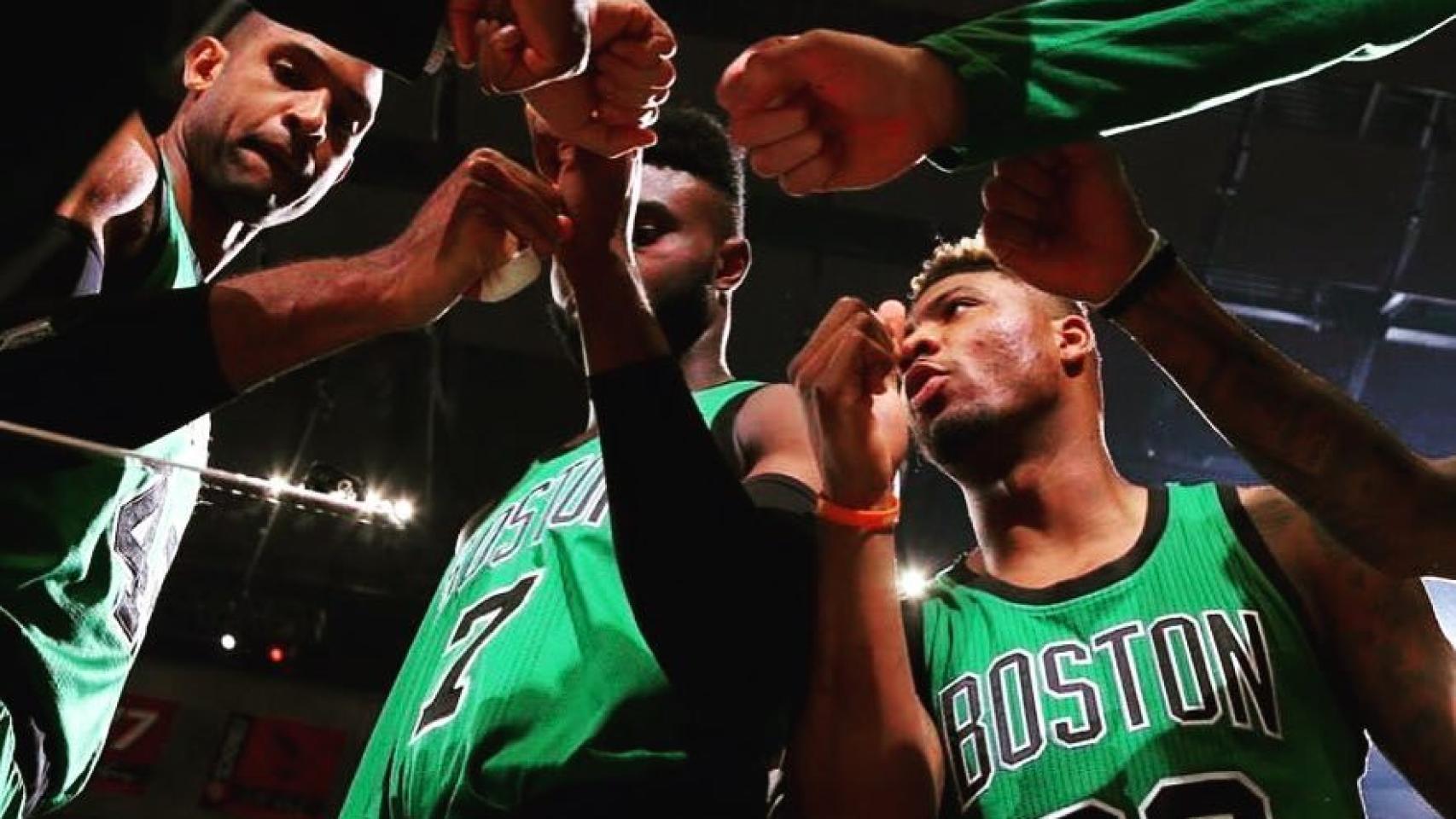 Jugadores de los Celtics. Foto: Instagram (@youngamechanger)