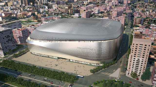 Recreación del nuevo estadio Santiago Bernabéu tras la reforma.