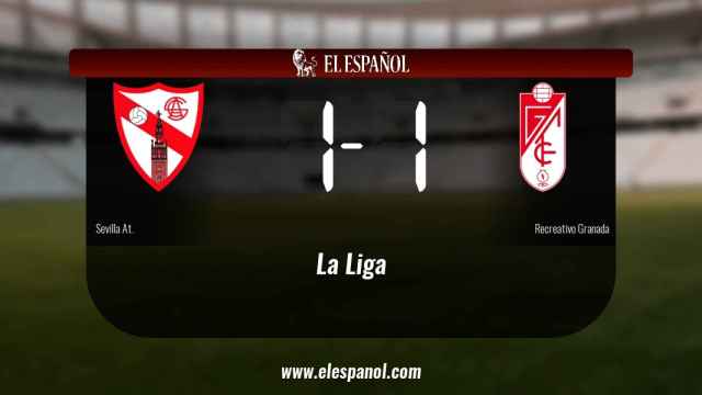 El Sevilla At. no pudo conseguir la victoria frente al Recreativo Granada (1-1)