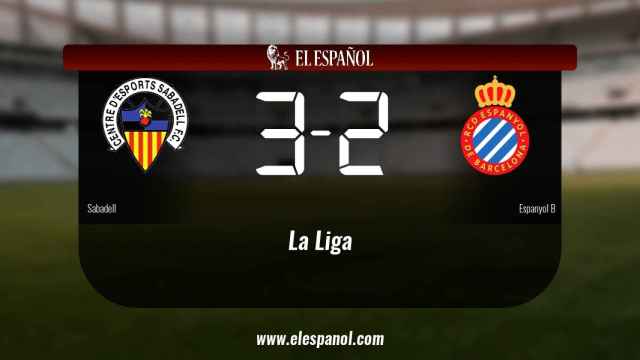 Triunfo del Sabadell por 3-2 frente al Espanyol B