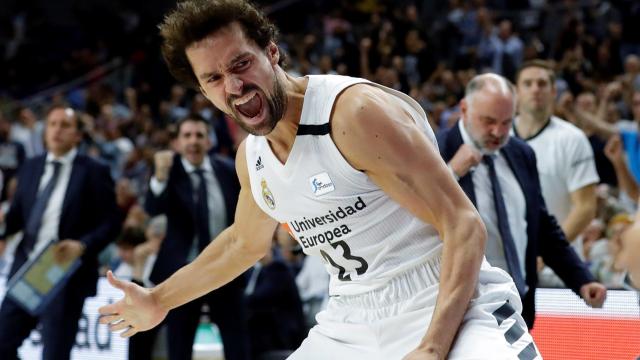 Sergio Llull, en el Real Madrid - Unicaja