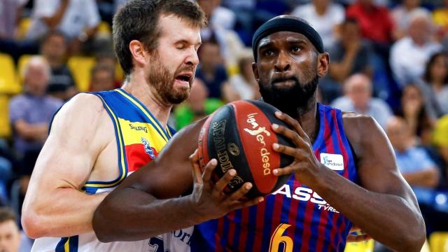 Chris Singleton durante el FC Barcelona Lassa - MoraBanc Andorra