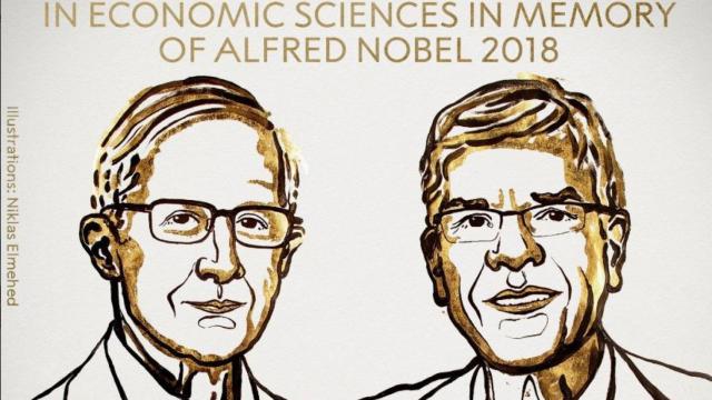 William D. Nordhaus y Paul M. Romer, premios Nobel de Economía.