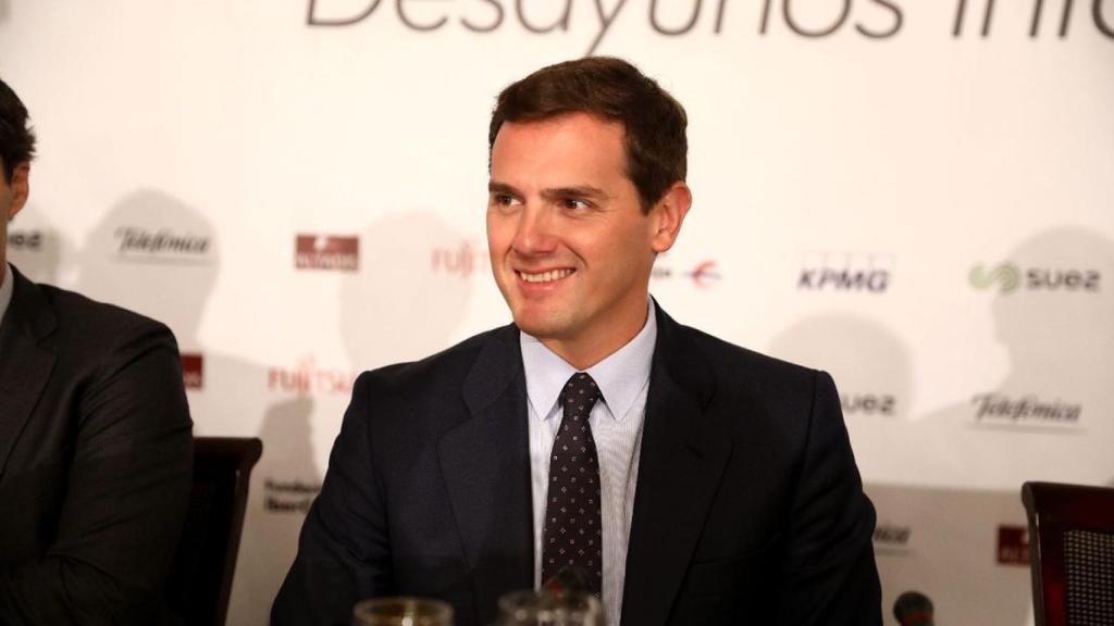 Albert Rivera, en los desayunos de Europa Press.