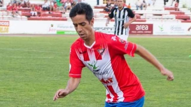 Ricardo Durán, en un partido con el Don Benito.