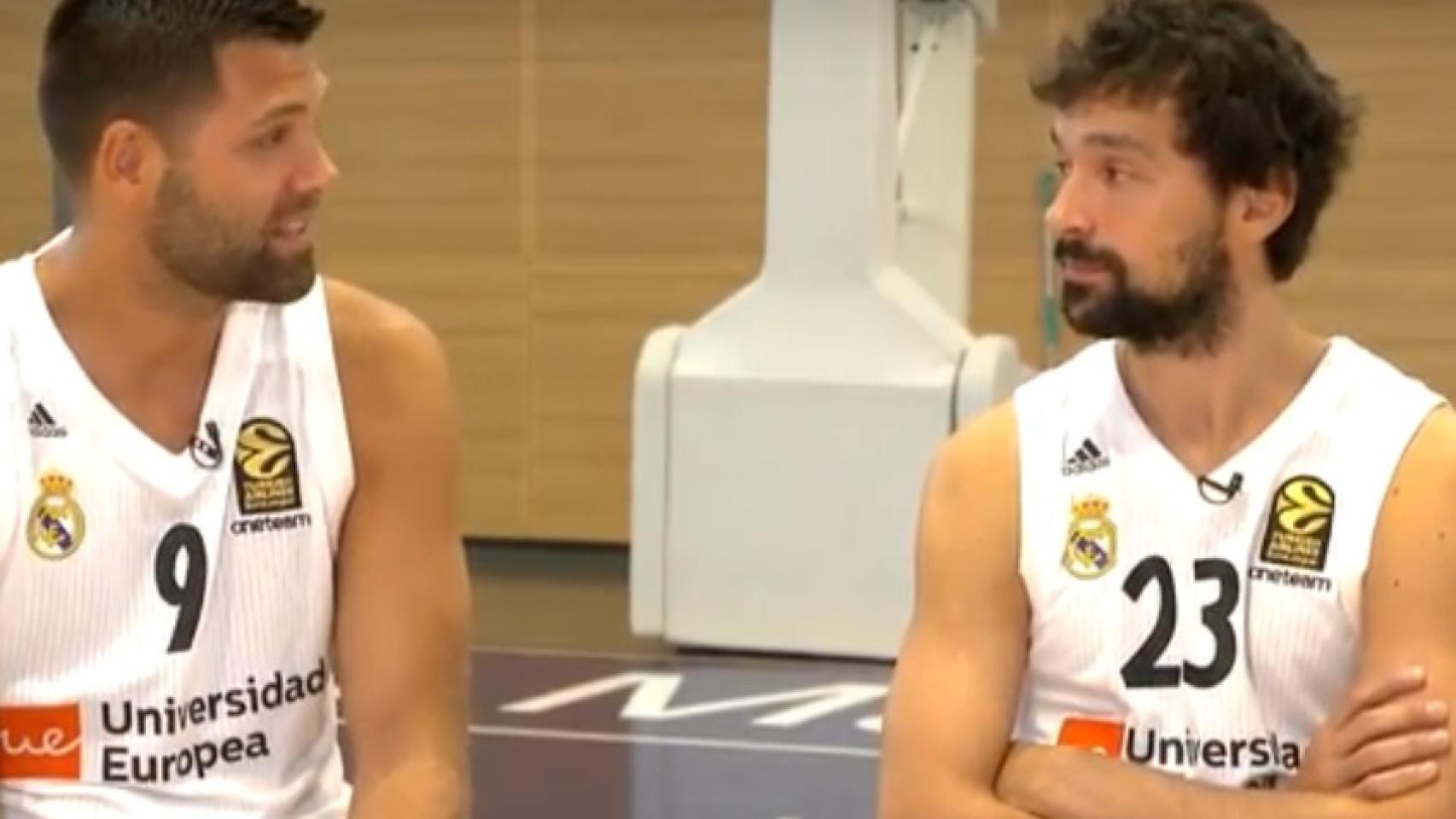 Felipe Reyes y Sergio Llull en una entrevista