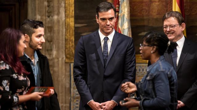 Pedro Sánchez asiste este martes a los actos del día de la Comunidad Valenciana.