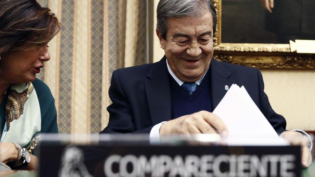 Álvarez-Cascos, durante su comparecencia en la comisión del Congreso.