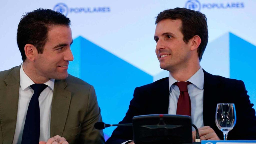 Teodoro García junto con Pablo Casado en una imagen de archivo.