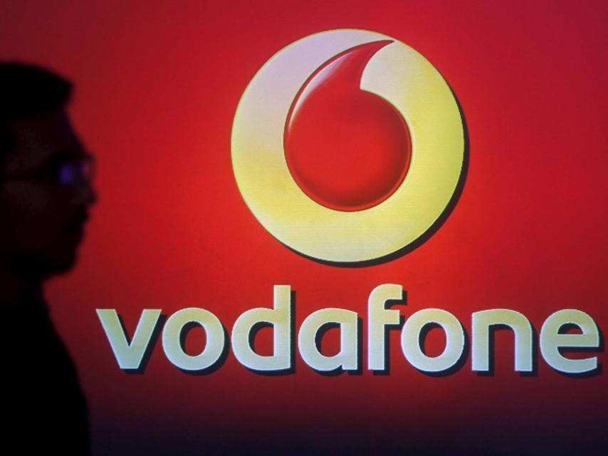El logotipo de Vodafone.