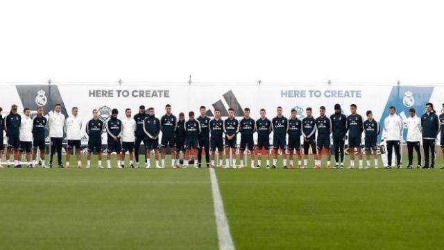 El Real Madrid guarda un minuto de silencio por las víctimas de Mallorca
