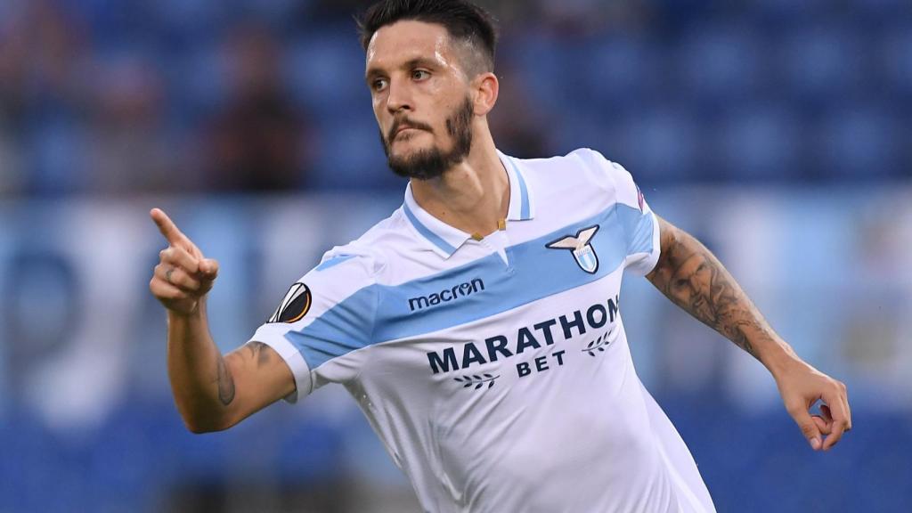 Luis Alberto celebra un gol con la Lazio