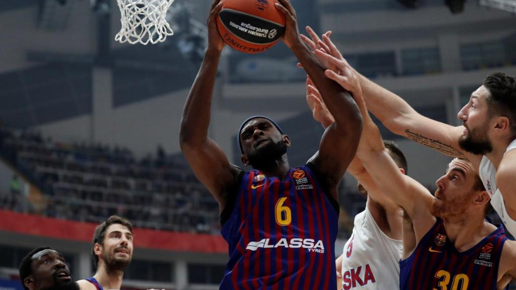 Chris Singleton durante el CSKA - Barcelona