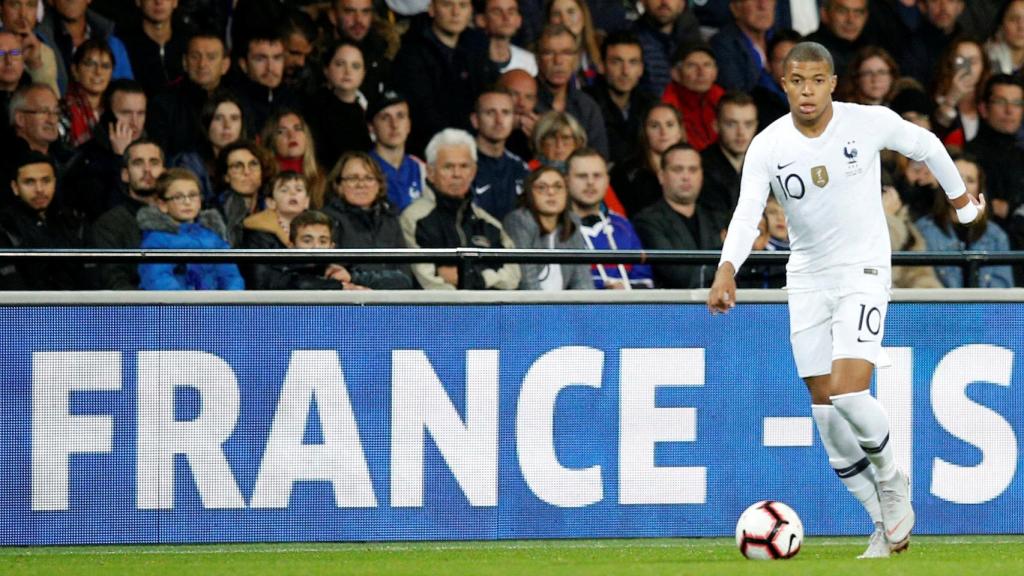 Mbappé en el Francia - Islandia