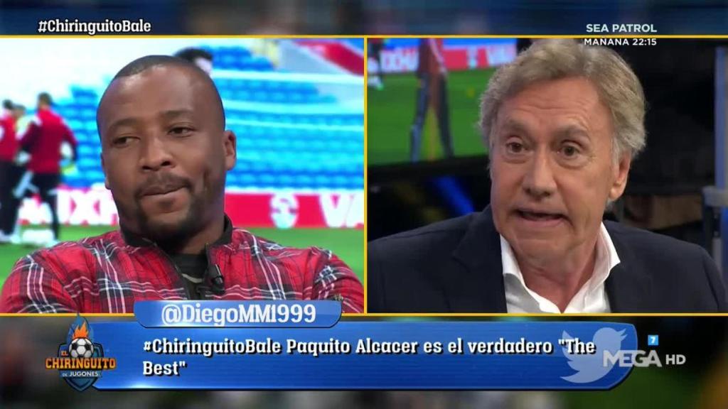 Rafa Almansa en El Chiringuito. Foto: Twitter (@elchiringuitotv)