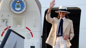 Melania, en su último viaje oficial.