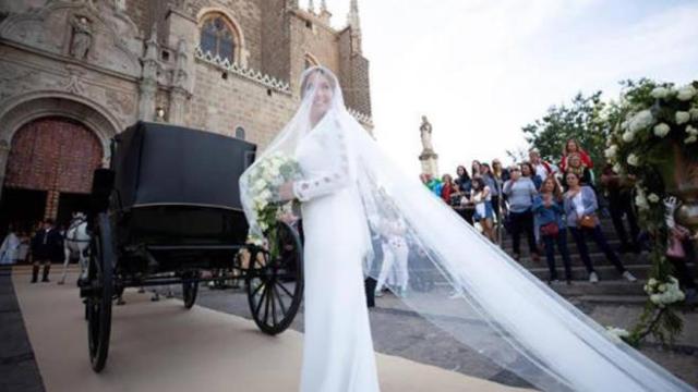 FOTO: María Toledo llegando a San Juan de los Reyes (EFE)