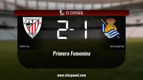 Tres puntos para el equipo local: Athletic Club 2-1 Real Sociedad