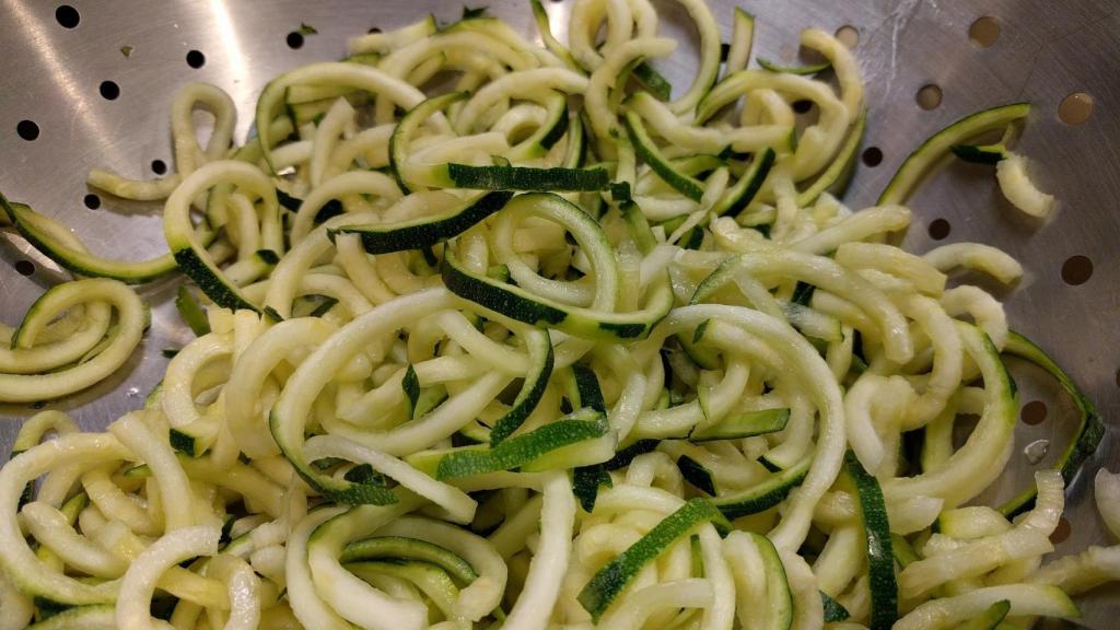 'Zoodles' de calabacín.