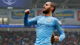 Bernardo Silva celebra un gol con el Manchester City