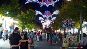 Recinto ferial de las fiestas del Barrio del Pilar, en Madrid.