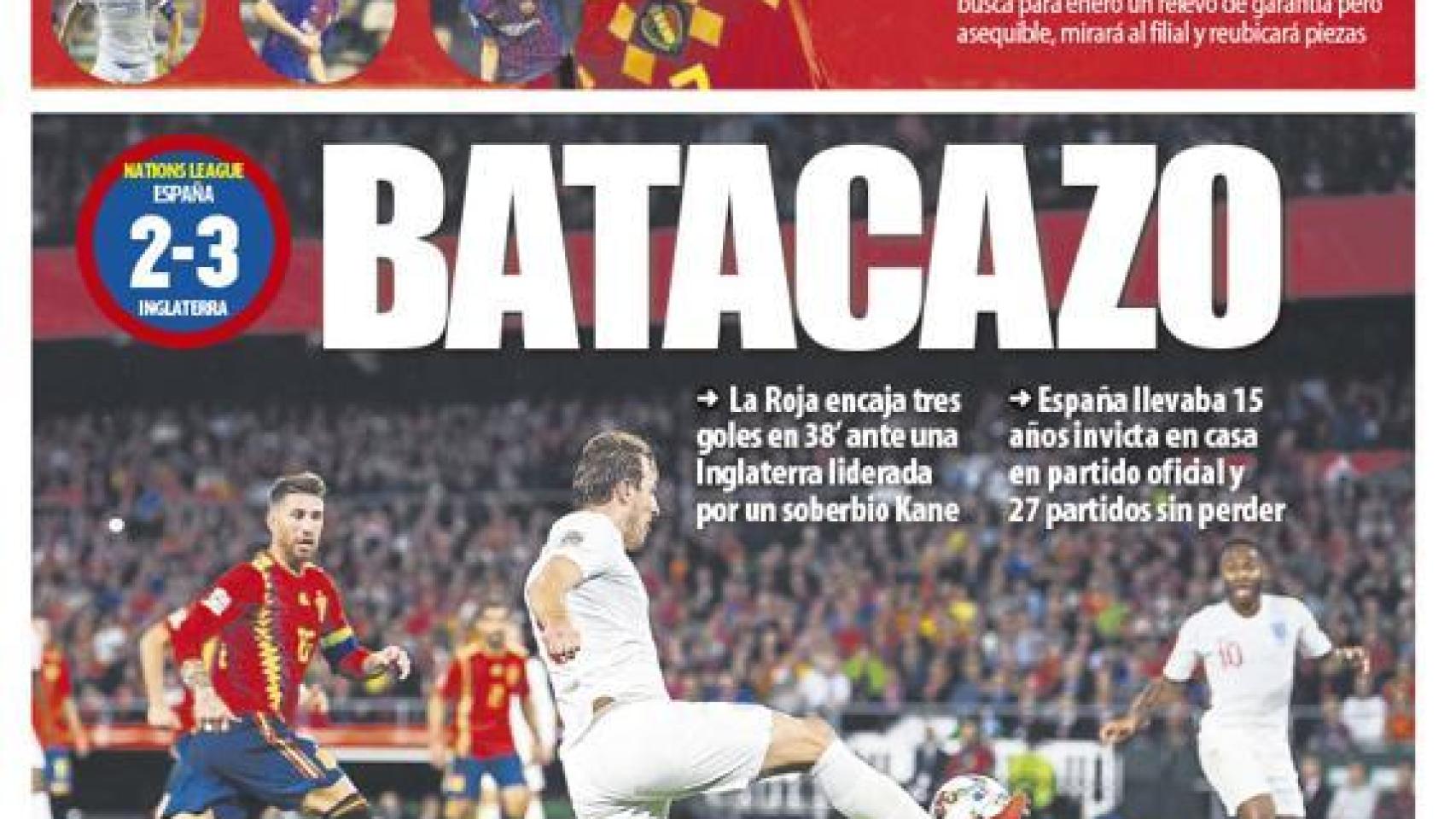 La portada del diario Mundo Deportivo (16/10/2018)