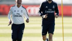 Nacho entrenando en Valdebebas