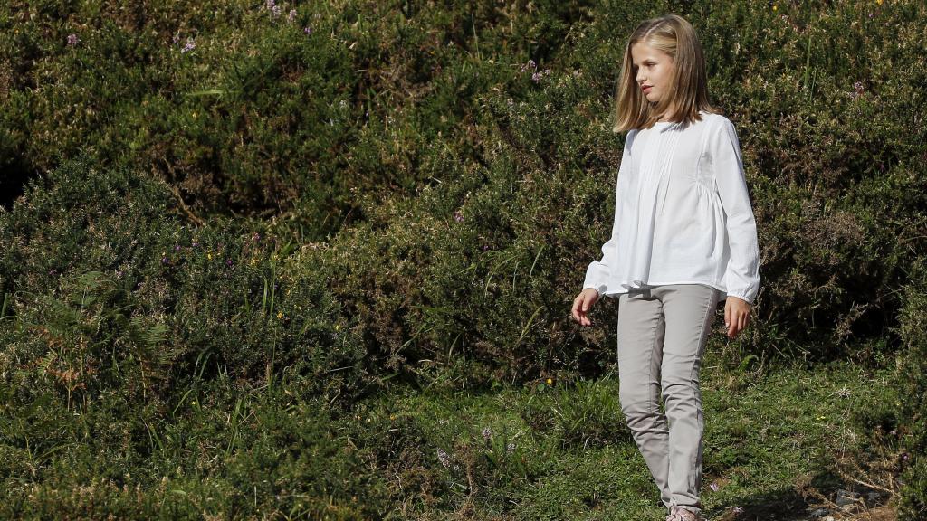 La princesa Leonor en Covadonga.