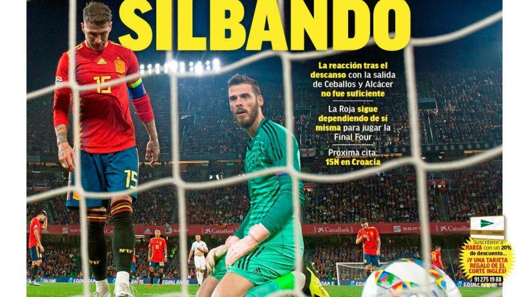 La portada del diario MARCA (16/10/2018)